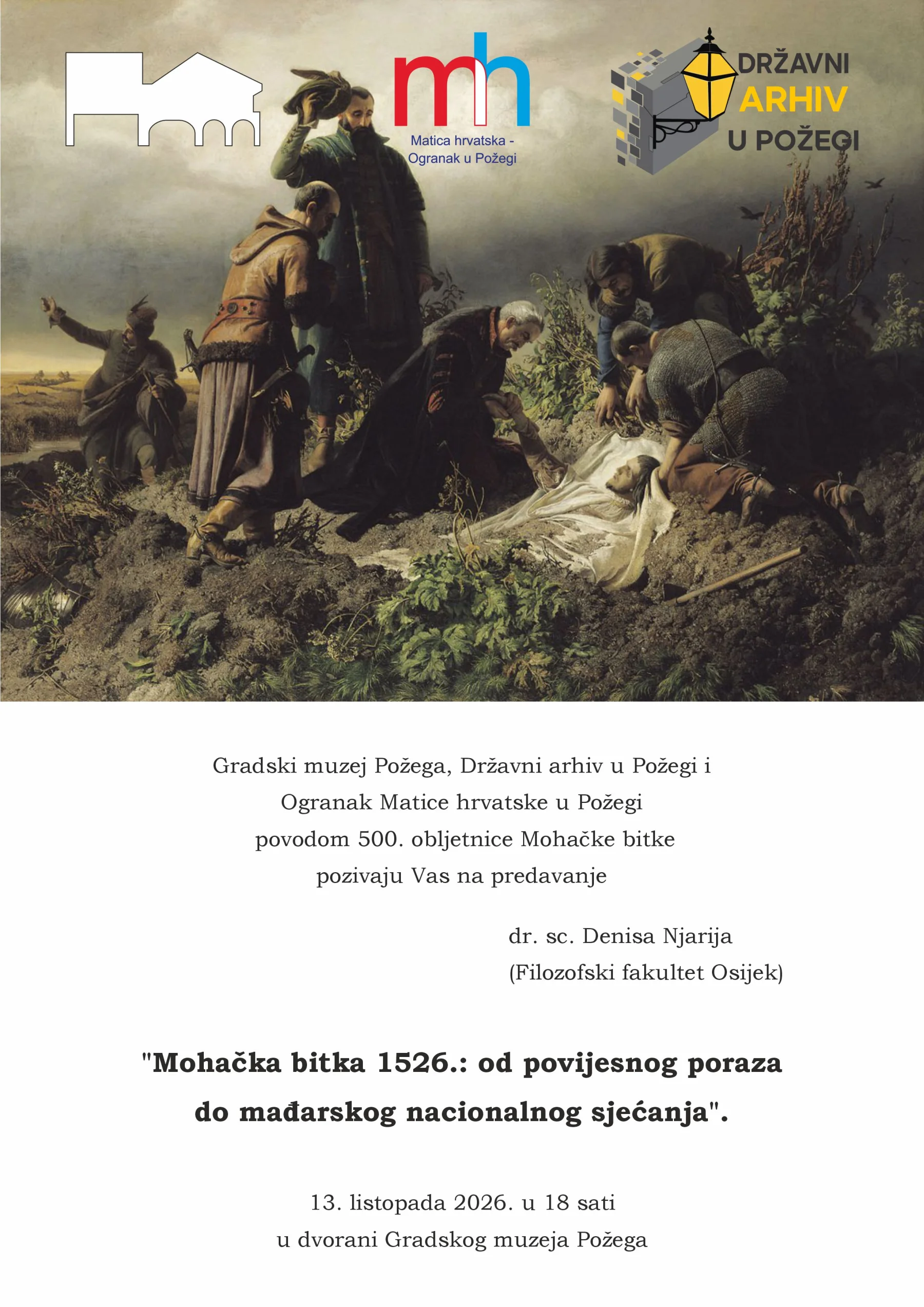 „Mohačka bitka 1526.: od povijesnog poraza do mađarskog nacionalnog sjećanja“