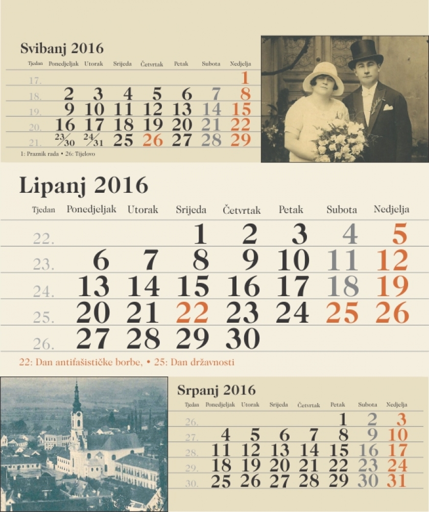 «Ljubavni jadi starih Požežana» - Kalendar 2016.