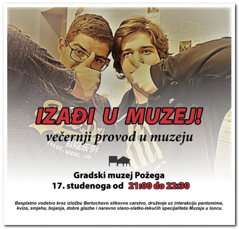 Izađi u muzej! - večernji provod u muzeju